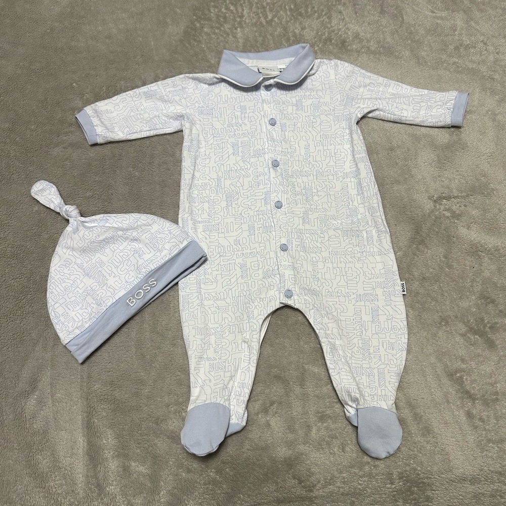 Boss baby 2- pieces set bodysuit and hat